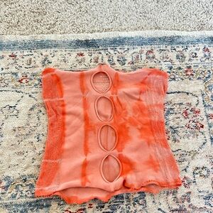 White fox tube top - one size fits all